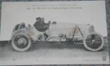 Antique postcard race mercedes